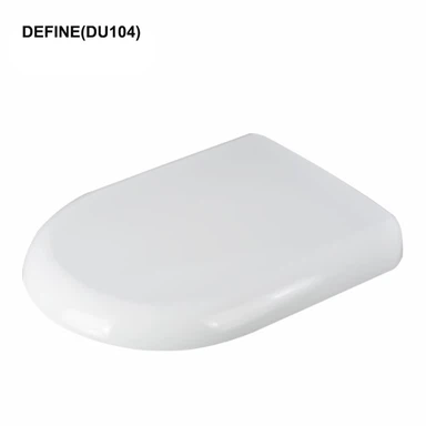 Siège de toilette à dégagement rapide en forme de D