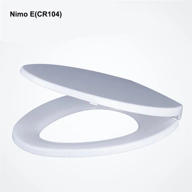 Siège de toilette en plastique à fermeture lente