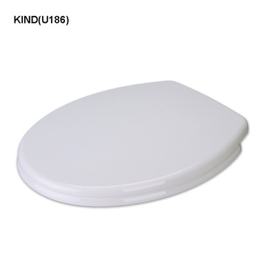 Siège de toilette rond à fermeture lente