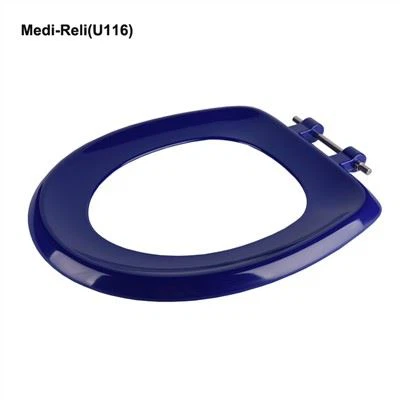 Siège de toilette rond bleu