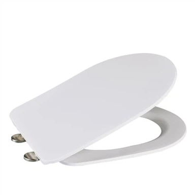 Siège de toilette en forme de D Slimline