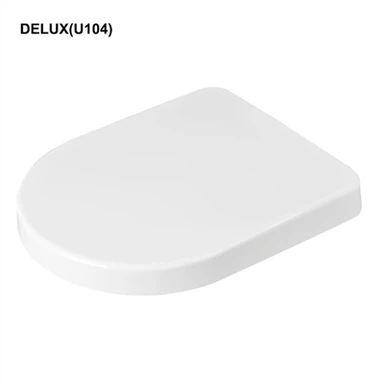 Siège de toilette à dégagement rapide et fermeture douce en forme de D