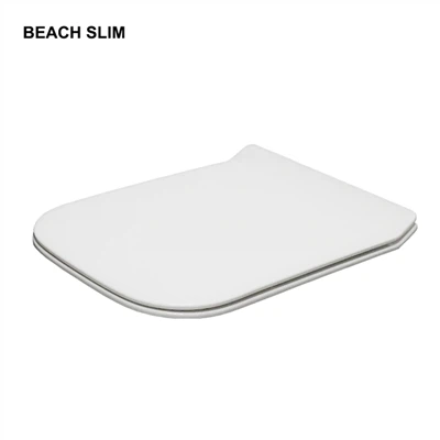 Siège de toilette à fermeture douce de forme carrée